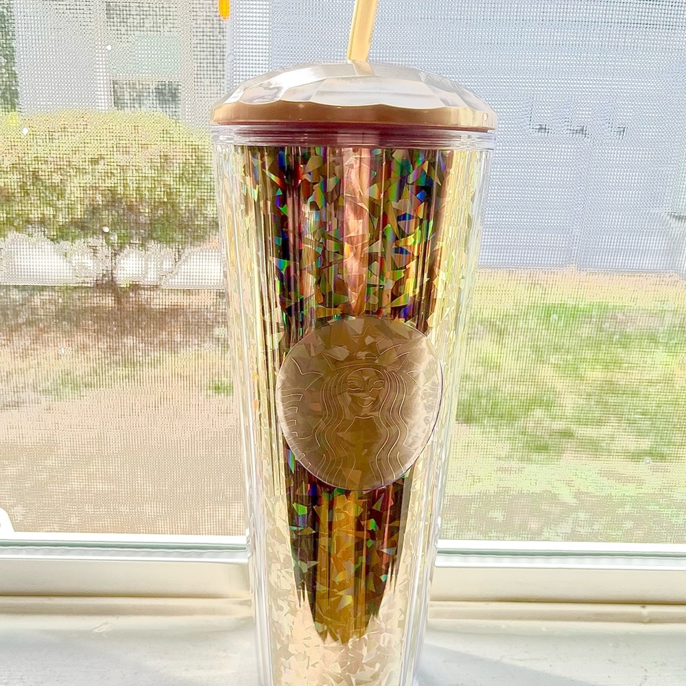 NWT 2022 Korean Starbucks Gold kaleidoscope